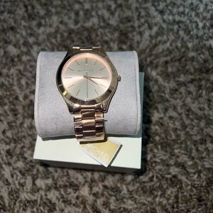 NWT - Michael Kors Rose Gold Tone Watch